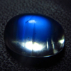 AAAAA - High Grade Quality - Rainbow Moonstone Cabochon Gorgeous Blue Full Flashy Fire size - 8x11 mm weight 3.90 cts High 5.5 mm